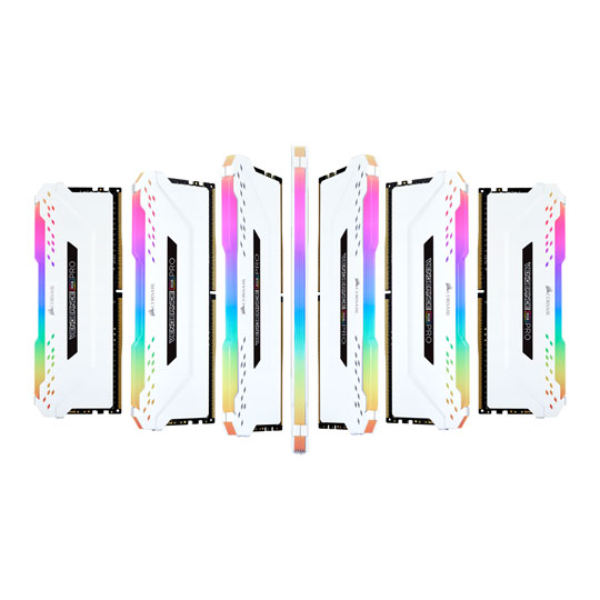 Corsair Vengeance RGB PRO White 32GB 3600 MHz DDR4 Quad Channel Memory Kit : image 3