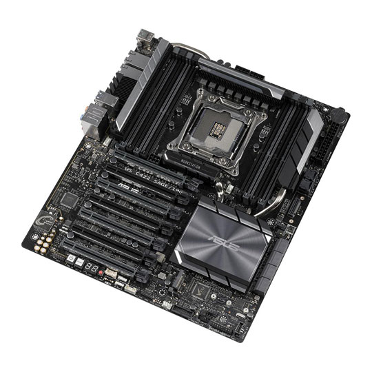 ASUS Intel Xeon W WS C422 SAGE/10G Quad GPU CEB Workstation Motherboard