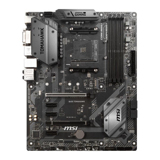MSI AMD Ryzen B450 TOMAHAWK AM4 ATX Motherboard : image 3