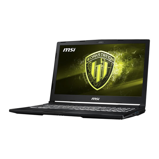 MSI WE63 8SJ 15" Full HD 6 Core i7 4GB Quadro P2000 Pro Workstation Laptop : image 1