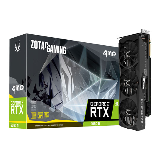 Zotac NVIDIA GeForce RTX 2080 Ti 11GB AMP! Edition Turing Graphics Card : image 1