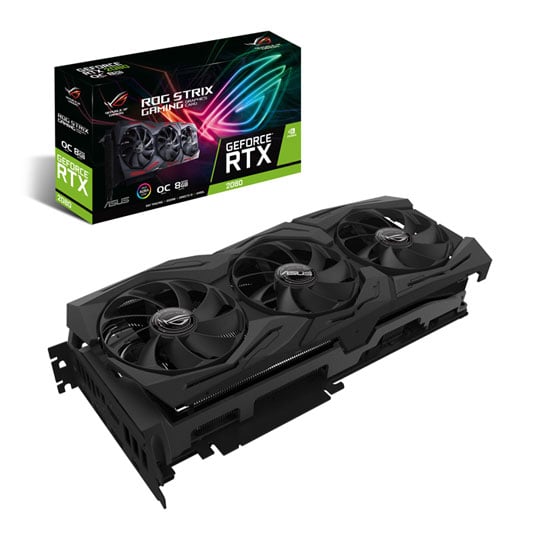 ASUS NVIDIA GeForce RTX 2080 8GB ROG STRIX OC GAMING Turing Graphics Card : image 1