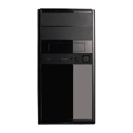 CIT 1016 Black/Silver Micro ATX Case With 500w PSU