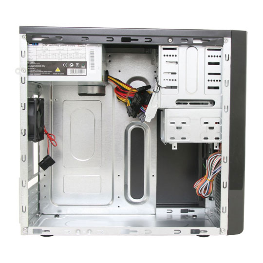 CIT 1016 Black/Silver Micro ATX Case With 500w PSU : image 3