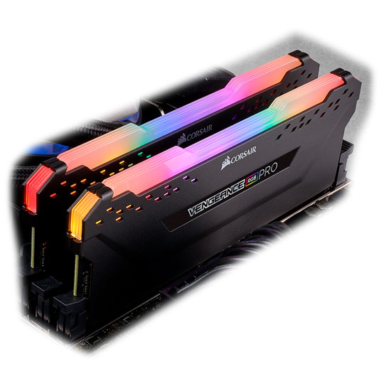 Corsair Vengeance RGB PRO Black 32GB 3466 MHz DDR4 Dual Channel Memory Kit : image 4