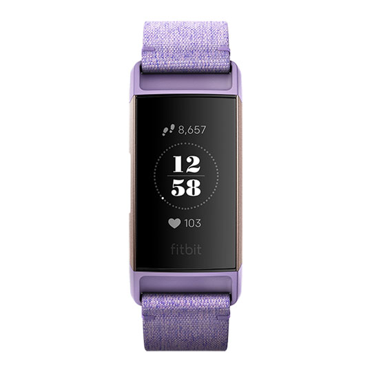 Fitbit Charge 3 Special Edition Fitness Band NFC in Rose Gold Lavender ...