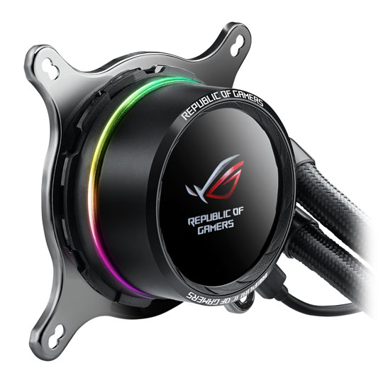 ASUS ROG Ryuo 240 mm AIO OLED RGB Intel/AMD CPU Water Cooler : image 3