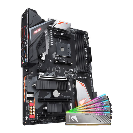 Aorus Motherboard Am4 Gigabyte B450 MAINBOARD (เมนบอร์ด) AM4 GIGABYTE B450  AORUS M DDR4 Support 5000 Series