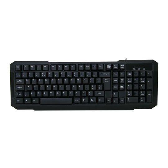 CiT Tastiera Combinata KB-2106C: USB/PS2, Ergonomica E Compatta Per Ufficio E Casa