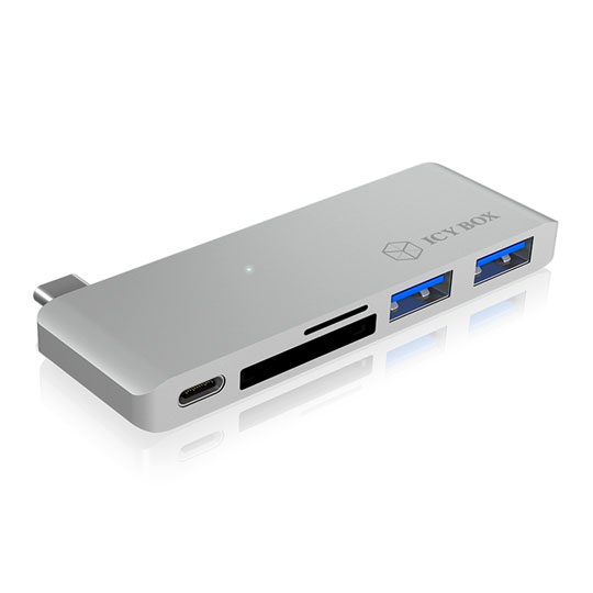 ICY BOX USB Type C Notebook Docking Station with Card Reader