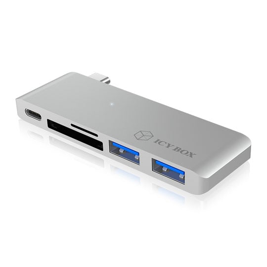 ICY BOX USB Type C Notebook Docking Station with Card Reader