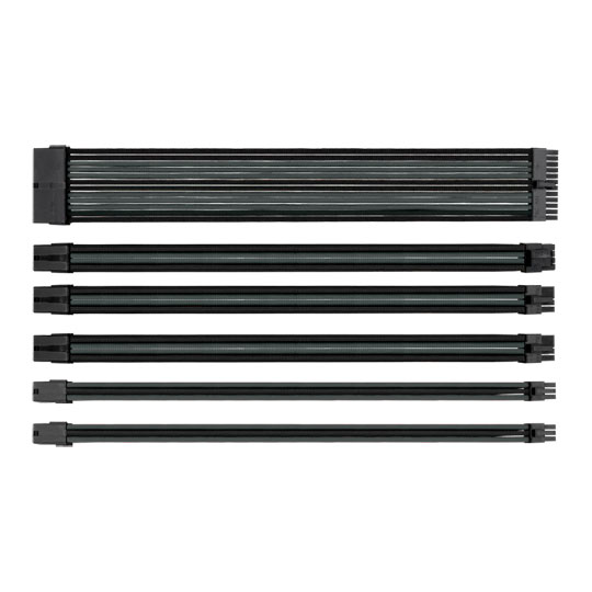 Thermaltake TtMod 30cm Black/Grey Sleeved Cable Management Kit