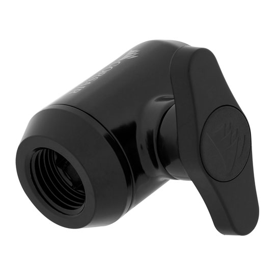 Corsair Hydro X XF Black Brass G1/4" Ball Valve Fitting