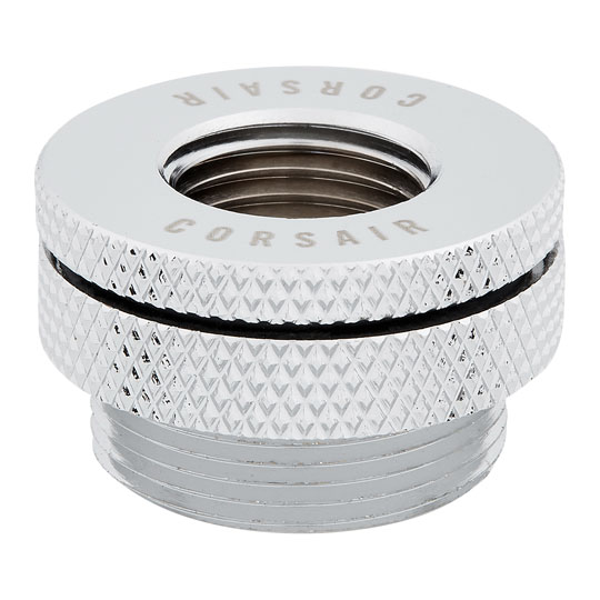 Corsair Hydro X XF Chrome Brass G1/4" Fill Port Adapter with Plug