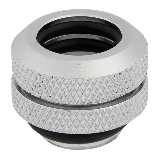 Corsair Hydro X XF Chrome Brass 12mm G1/4" Hardline Compression Fittings - Four Pack