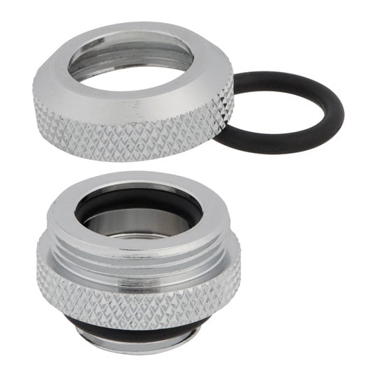 CORSAIR Hydro X XF Chrome Brass 12mm G1/4" Hardline Compression Fittings - Four Pack : image 3