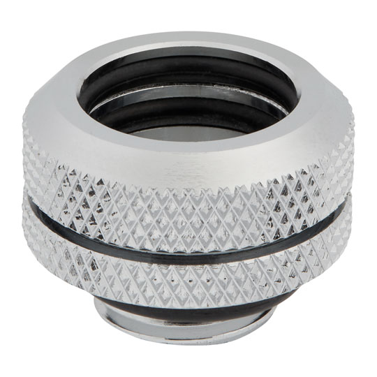 Corsair Hydro X XF Chrome Brass 14mm G1/4" Hardline Compression Fittings - Four Pack