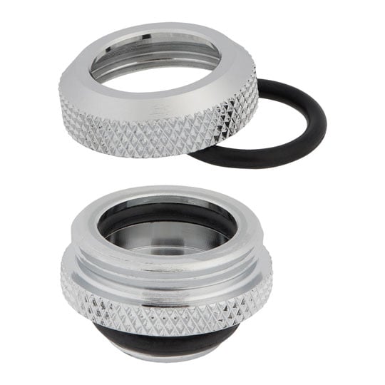 CORSAIR Hydro X XF Chrome Brass 14mm G1/4" Hardline Compression Fittings - Four Pack : image 3