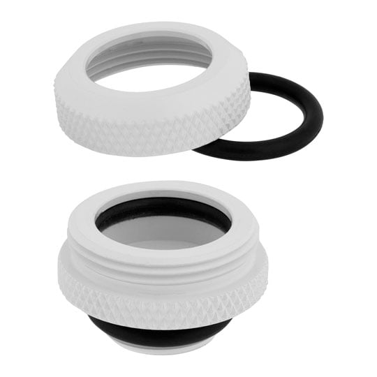 CORSAIR Hydro X XF White Brass 14mm G1/4" Hardline Compression Fittings - Four Pack : image 3