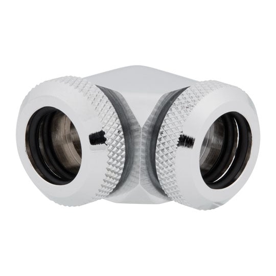 CORSAIR Hydro X XF Chrome Brass 12mm Hardline 90° Compression Fittings - Twin Pack : image 3
