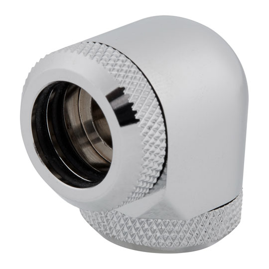 CORSAIR Hydro X XF Chrome Brass 14mm Hardline 90° Compression Fittings - Twin Pack : image 4