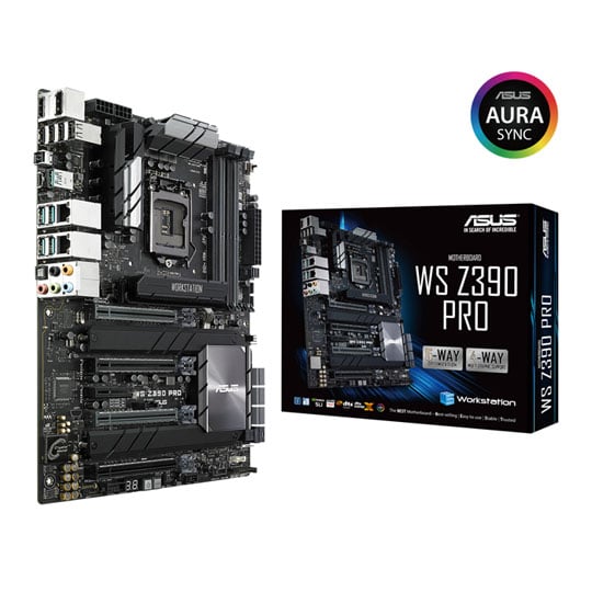 ASUS WS Intel Z390 PRO 9th Gen ATX Workstation Motherboard LN93358