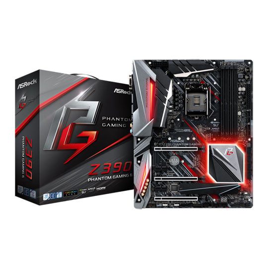 ASRock Intel Z390 Phantom Gaming 6 ATX Motherboard : image 1
