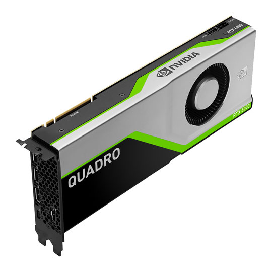 24GB PNY NVIDIA Quadro RTX 6000, Turing, 4608 CUDA, 576 Tensor, 72 RT Cores, GDDR6, 16.3 TFLOPS FP32