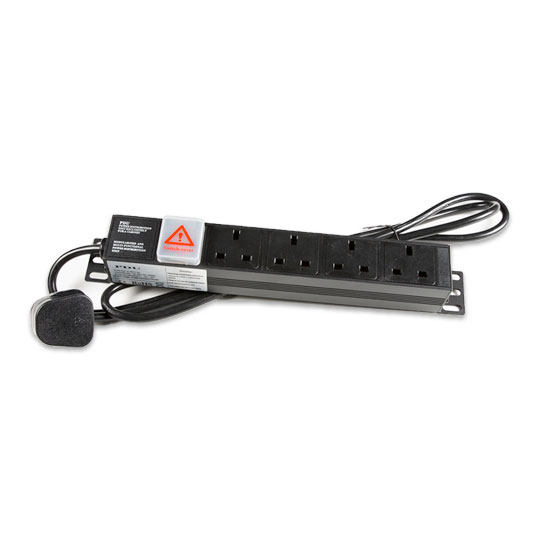 Xclio 4-Way 1U PDU/Power Distribution Modulated 13A UK