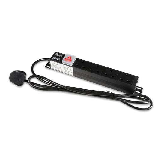 Xclio 4-Way 1U PDU/Power Distribution Modulated 13A UK