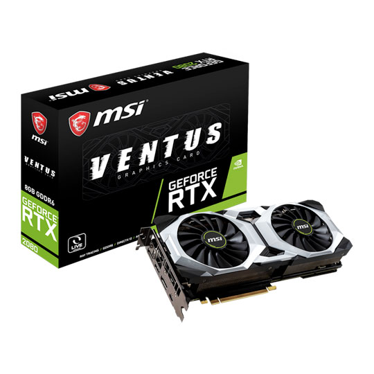 MSI GeForce RTX 2080 8gb ジャンク品 MSI NVIDIA GeForce RTX 2080 8GB VENTUS Turing Graphics Card