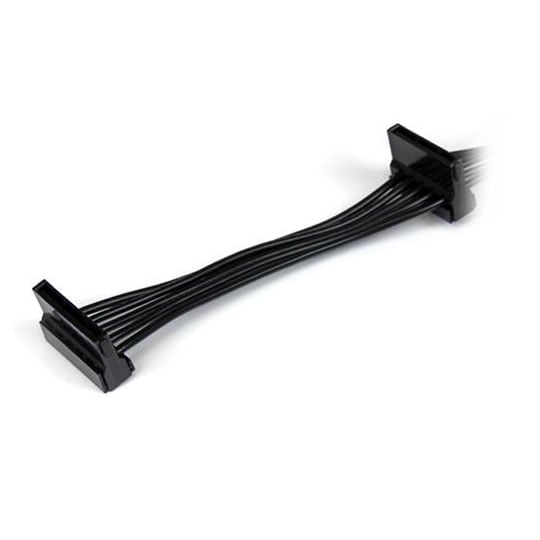 StarTech.com 40cm SATA Power Splitter Adapter Cable - Black