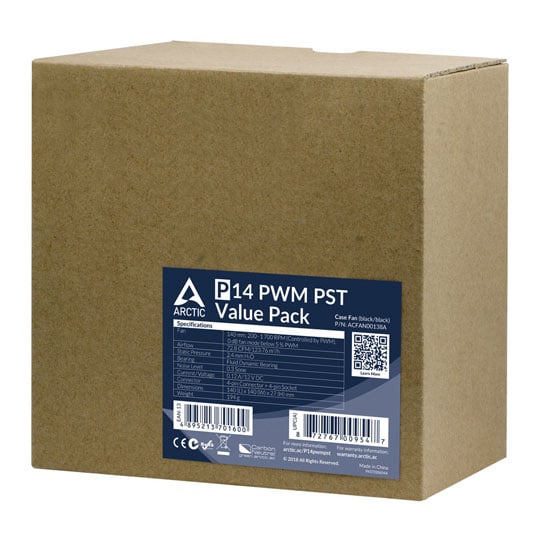 Arctic P14 Static Pressure 140mm PWM PST Fans (5 Pack) : image 4