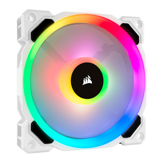 Corsair White LL120 RGB 120mm Dual Light Loop 1 Fan Expansion Pack Corsair White LL120 RGB 120mm Dual Light Loop 1 Fan Expansion Pack