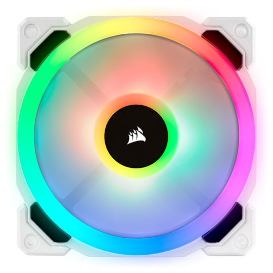 Corsair White LL120 RGB 120mm Dual Light Loop 1 Fan Expansion Pack Corsair White LL120 RGB 120mm Dual Light Loop 1 Fan Expansion Pack