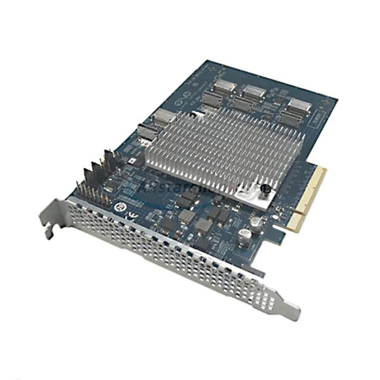 8-Port PCIe Gen3 x8 Switch AIC. Connects 8x NVMe drives.