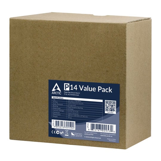 Arctic P14 3-pin Cooling Fan Value Pack - 5 Pack : image 4