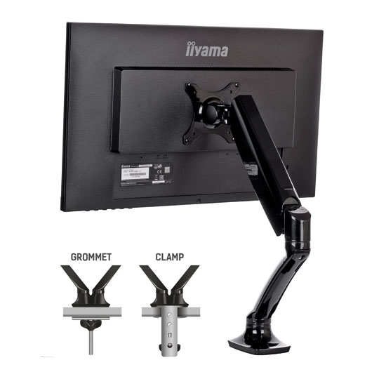 iiyama DS3001C-B1 Single Gas Spring Monitor Arm : image 3