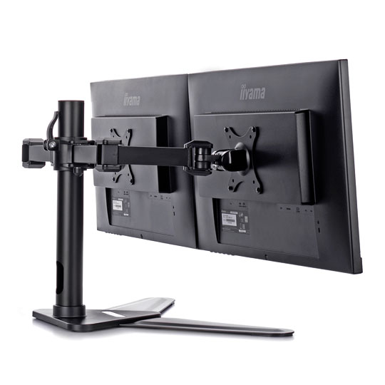iiyama DS1002D-B1 Dual Desktop Arm Stand : image 2