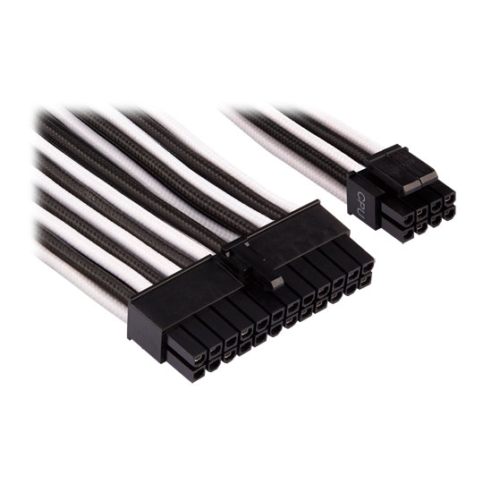 Corsair Type 4 Gen 4 PSU White/Black Sleeved Cable Pro Kit