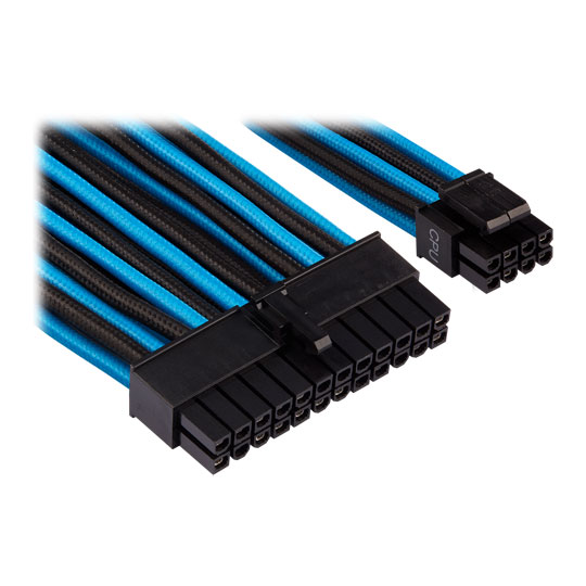 Corsair Type 4 Gen 4 PSU Blue/Black Sleeved Cable Pro Kit