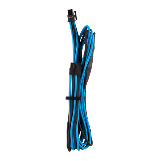 Corsair Type 4 Gen 4 PSU Blue/Black Sleeved 12v EPS/ATX Power Cables