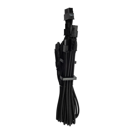 Corsair Type 4 Gen 4 PSU Black Sleeved Dual 8pin PCIe Power Cables