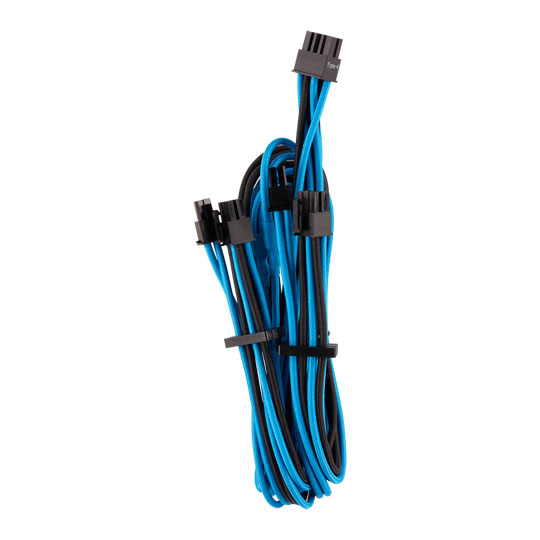 Corsair Type 4 Gen 4 PSU Blue/Black Sleeved Dual 8pin PCIe Power Cables