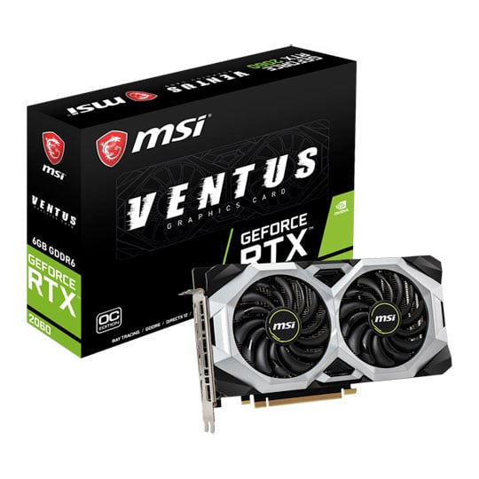 MSI NVIDIA GeForce RTX 2060 6GB VENTUS OC Turing Graphics Card : image 1