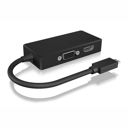 ICY BOX IB-DK2103-C USB Type-C™ 2-in-1 Video Adapter