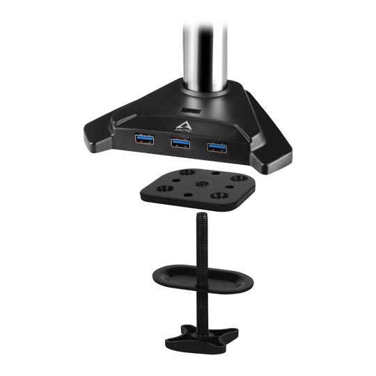 Arctic Z2 Pro Gen 3 Dual-Monitor Arm with USB3.0 Hub upto 34"