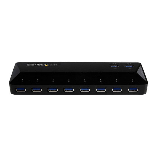 StarTech.com 10 Port USB 3.0 Hub inc 2x FC Ports