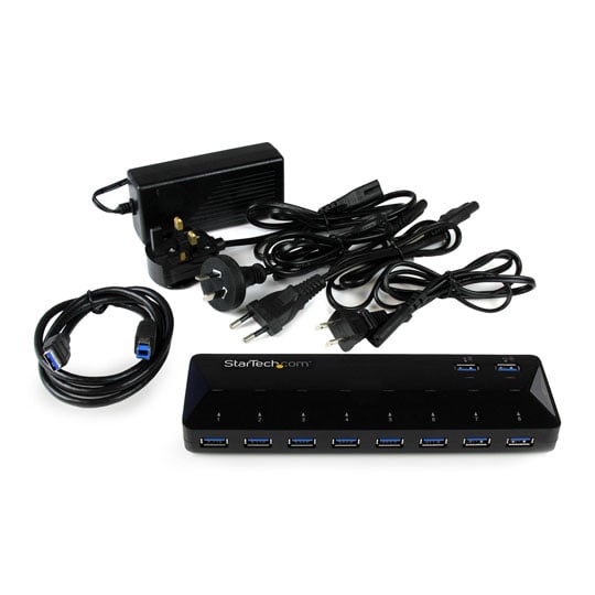 StarTech.com 10 Port USB 3.0 Hub inc 2x FC Ports : image 3