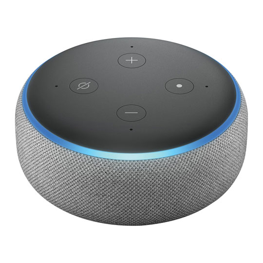 Amazon 3rd Generation Echo Dot Smart Speaker with Alexa - Heather Grey ...